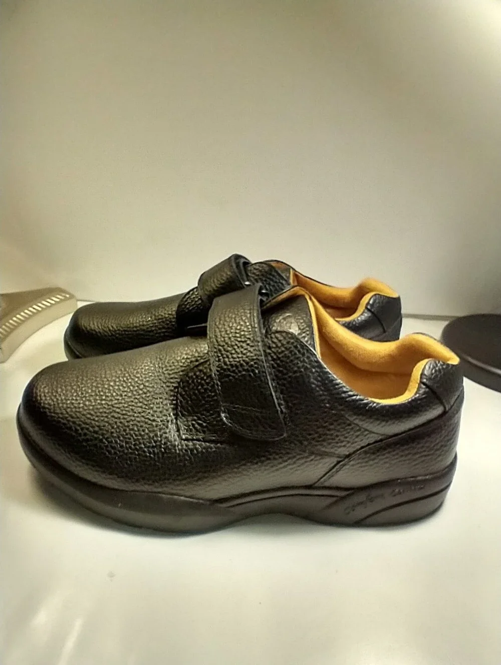 Dr Comfort William X Black Leather Slip On Orthopedic Shoes Men's sz 13XW.